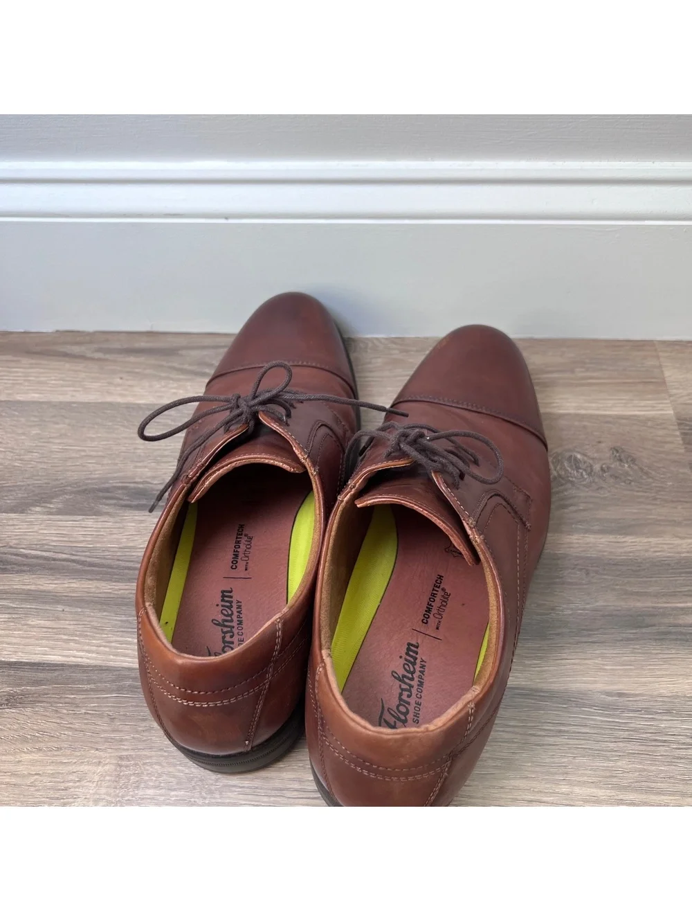 Florsheim Men's Brown Leather Oxford Dress Shoes Size 11D